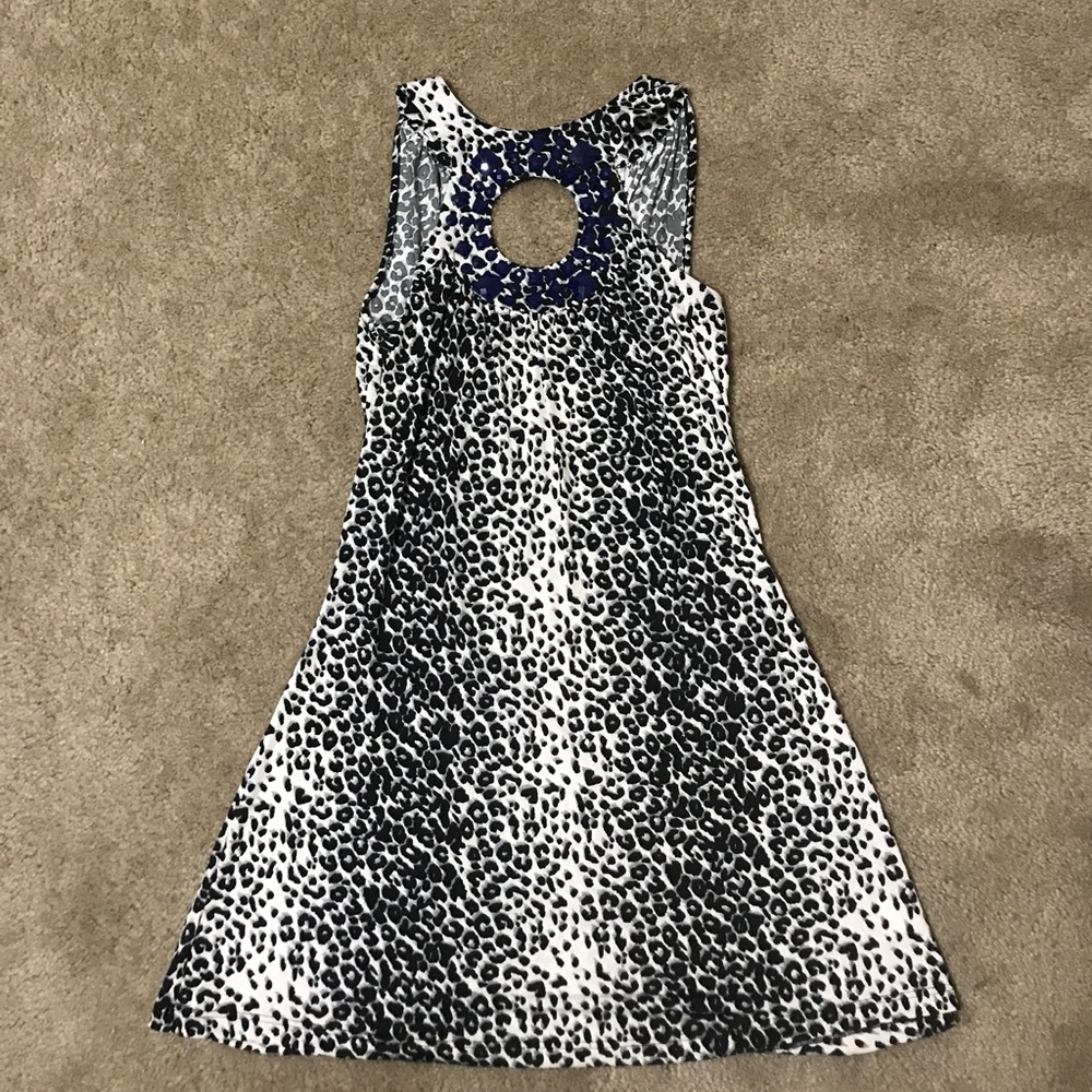 Peach Cheetah Silk Shirt Dress (012)